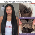 PreMax Wigs - HD Full Lace Water Wave / Straight Flexi-Fit Invisi Drawstring Cap Long Wig
