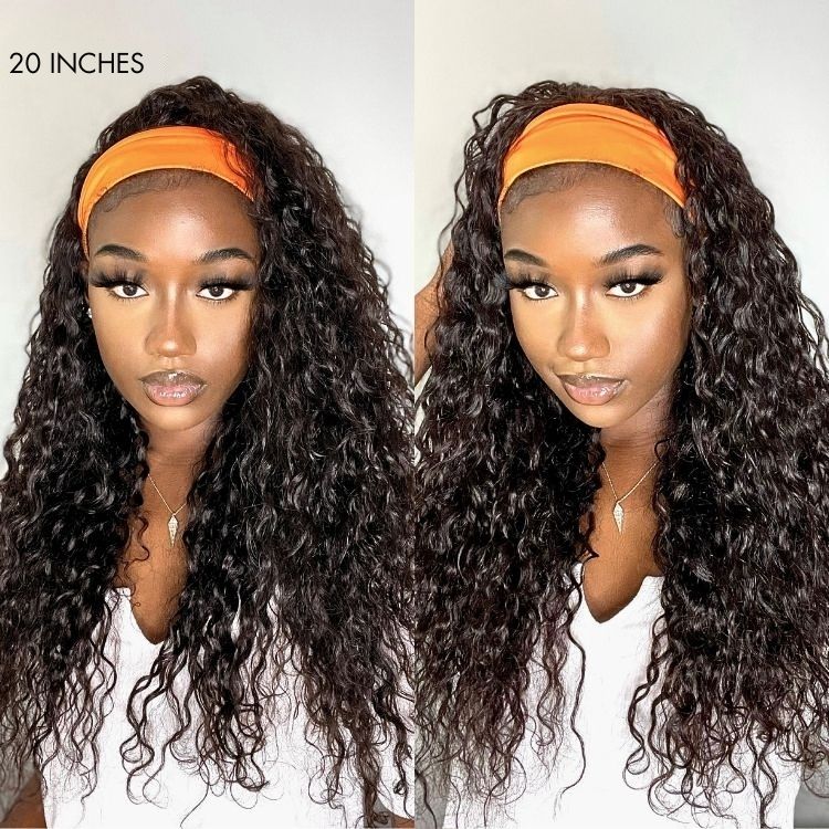 Final Restock | Wet And Wavy Water Wave Glueless Long Headband Wig - US Only