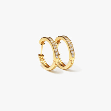 VIP Points Reward | Timeless Radiant Pavé Hoop Earrings