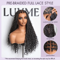 Special Offer | Flexi-Fit Invisi Drawstring Cap Full Lace Knotless Boho Curls Braided Long Wig Super Natural Scalp