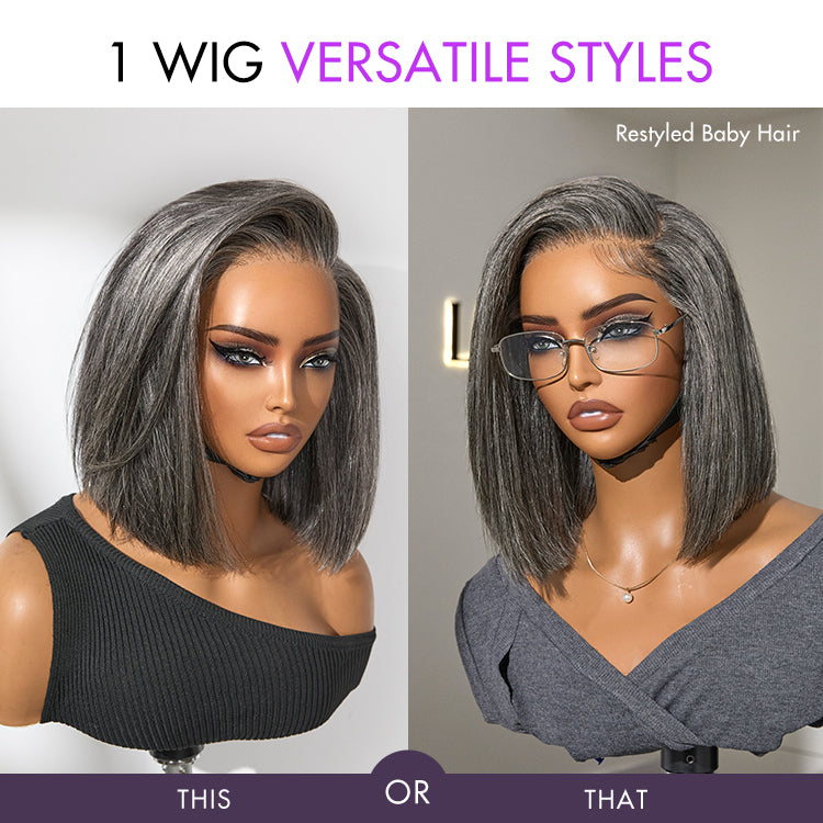 AiryFit™ Scalp Care Wigs | Silky Blunt Cut Bob Snugfit Glueless Minimalist HD Lace Short Wig Pre-Cut Lace  - US Only