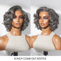 Weekly Special | Mature Boss Brown Ombre Highlight / Natural Black / Salt and Pepper Loose Wave Glueless Minimalist HD Lace Wig