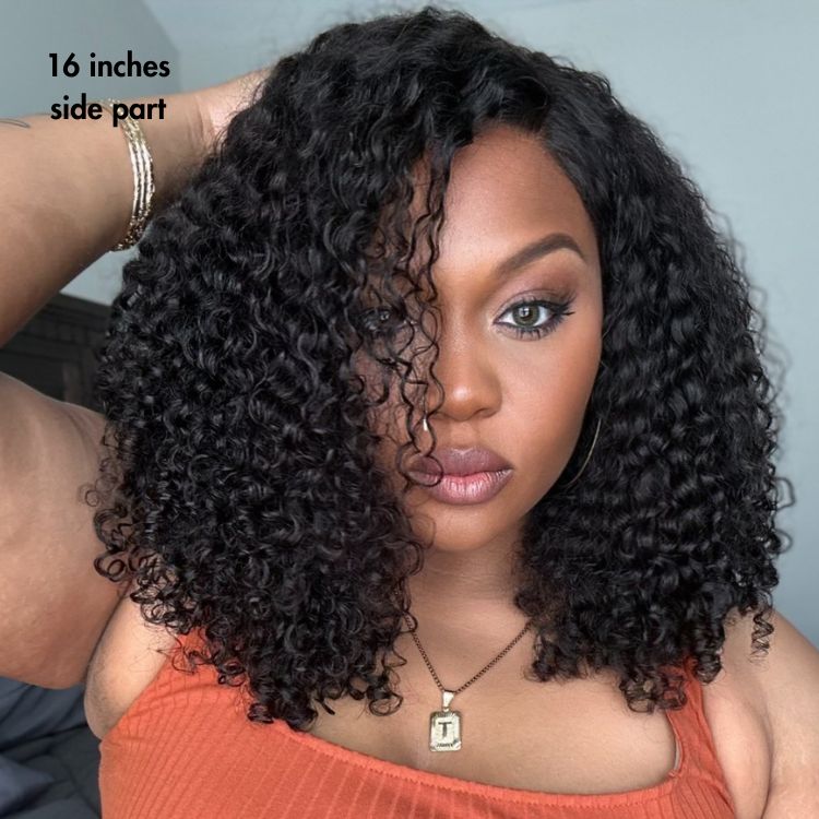 Crownease™ Go Natural Ease | Soft Kinky Curly Glueless 5x5 Closure HD Lace Wig Ready to Go