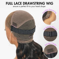 Luvme Hair Full Lace Classy Natural Black Body Wave Free Parting Half Up Half Down Wig Invisi Drawstring Cap Pre-cut Lace