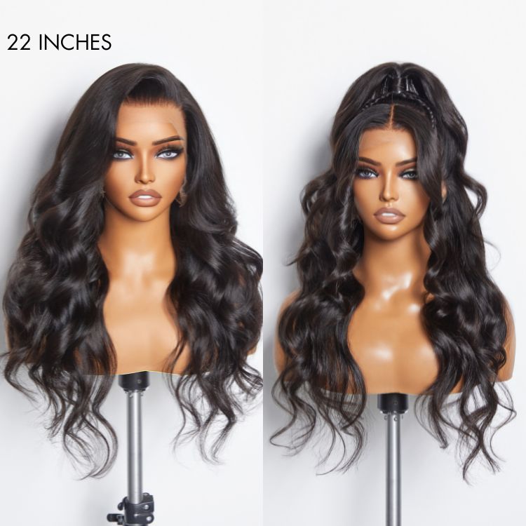 Versatile Style Full Lace Loose Body Wave Flexi-Fit Invisi Drawstring Cap Human Hair Wig