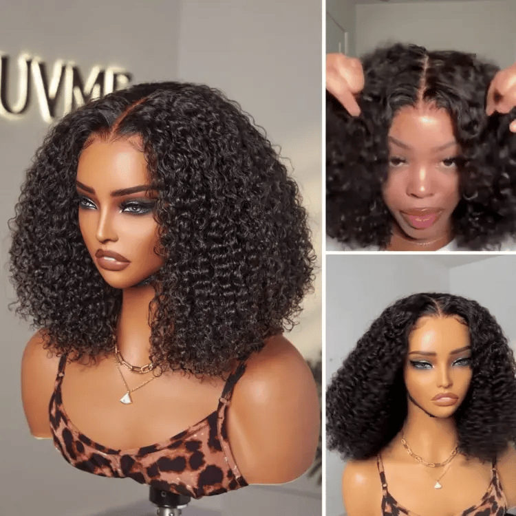 Exclusive Sale | Go Natural Ease | Soft Kinky Curly Glueless 5x5 Closure HD Lace Wig Ready to Go