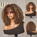 Exclusive Sale | Beginner Friendly Water Wave Minimalist Lace Glueless Short Wig with Bangs