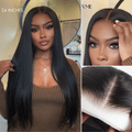 New Customers Only | PreMax Wigs - Luvme Hair Body Wave / Straight Glueless 13x4 Frontal Lace Long Wig Pre-Cut Lace