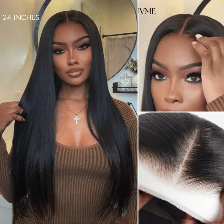 New Customers Only | PreMax Wigs - Luvme Hair Body Wave / Straight Glueless 13x4 Frontal Lace Long Wig Pre-Cut Lace