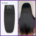 2 Packs Straight / Body Wave / Kinky Curly / Yaki Straight / Kinky Straight Clip in Hair Extensions with Free Gift