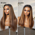 PreMax Wigs - Blonde Highlight Silky Straight Ear-to-ear Glueless 13x6 Frontal HD Lace Long Wig Pre-Cut Lace