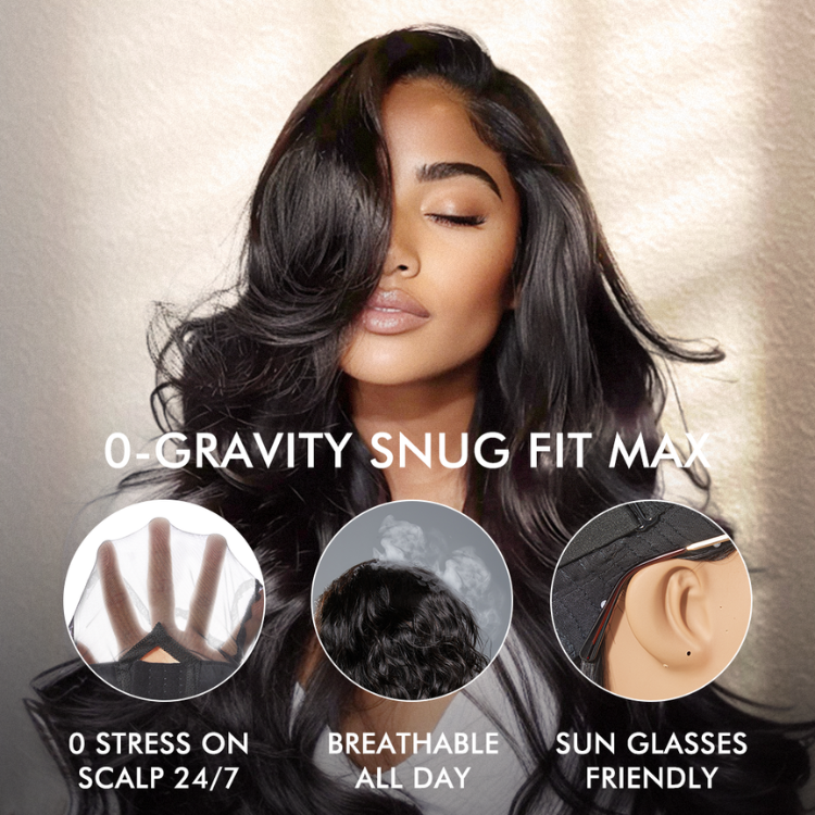 Exclusive Sale | Luvme All-Day Comfort™ Wig 250% Density Glueless 7x6 Closure HD Lace Loose Body Wave Long Wig Pre-Cut Lace