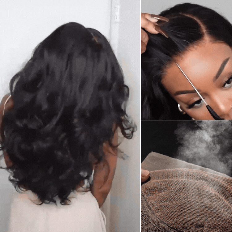 AiryFit™ Scalp Care Wigs - Deep Parting Loose Body Wave Human Hair Wig 11x6 Frontal HD Lace Glueless Wig