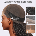AiryFit™ Scalp Care Wigs - Silky Straight Middle Part Glueless 5x5 Closure Lace Long Wig Pre-Cut Lace