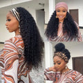Exclusive Sale | Black / Brown Highlight Deep Wave Headband Wig (Get Free Trendy Headbands)