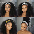 Exclusive Sale | Black Deep Wave Headband Wig (Get Free Trendy Headbands)