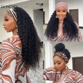 Exclusive Sale | Black Deep Wave Headband Wig (Get Free Trendy Headbands)
