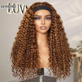 Exclusive Sale | Black / Brown Highlight Deep Wave Headband Wig (Get Free Trendy Headbands)
