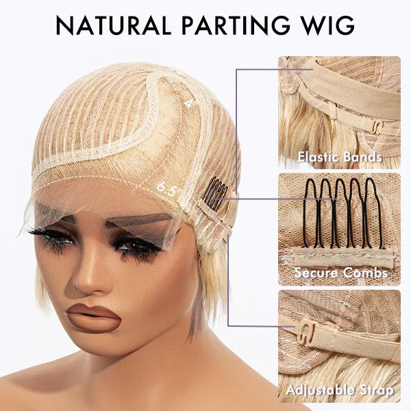 New Customers Only | Affordable Pixie Cut Minimalist HD Lace Glueless Wig Pre-Cut Lace