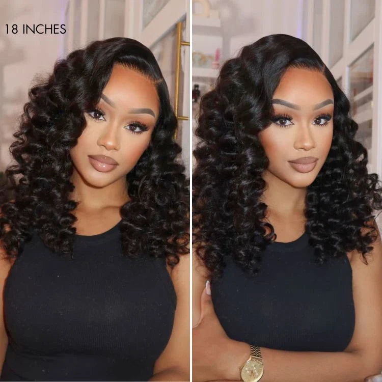 Luvme All-Day Comfort™ Wig 180% Density Bouncy Wand Curly 7x6 Closure HD Glueless Wig Pre-Cut Lace