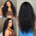 Get Free Wig | 180% Density Water Wave 13x4 HD Lace Front Free Part Glueless Human Hair Wig Pre Cut Lace - US Only