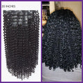 Kinky Curly Invisible Edge Seamless Clip in Extensions Human Hair with Free Gift