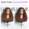 Luvme Hair PartingMax Glueless Wig Ombre Copper Brown Water Wave 7x6 Closure HD Lace Wig  - US Only
