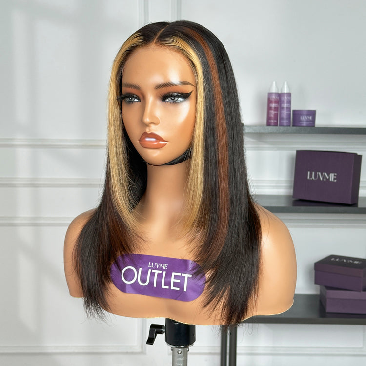 Special Deal | Combo Color Highlights Silky Layered Cut Glueless 5x5 Closure HD Lace Wig Pre-Cut Lace