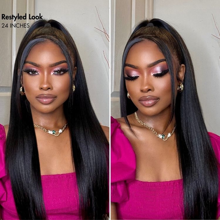 US Only - Luvme All-Day Comfort™ Wig 200% Density Bone Straight Glueless 7x6 Closure HD Lace Human Hair Wig Pre-Cut Lace