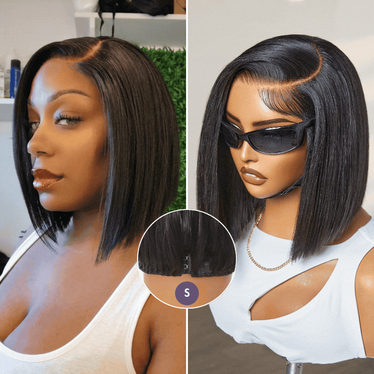 Weekly Special | Luvme All-Day Comfort™ Wig Blunt Cut Bob Glueless Minimalist HD Lace Short Human Hair Wig Pre-Cut Lace
