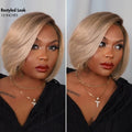 Luvme All-Day Comfort™ Wig Ash Blonde Blunt Cut Bob Glueless Minimalist HD Lace Short Bob Wig Pre-Cut Lace