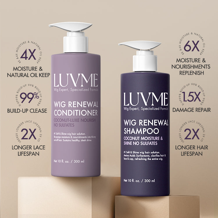 US Only | Wig Renewal Shampoo & Conditioner Set, Coconut Moisture & Effectively Cleans | Add-on Item