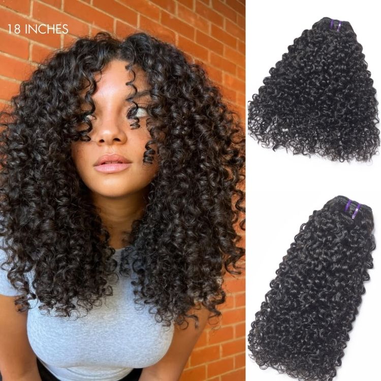 New Customers Only | Messy Burmese Curly Bundles 100% Virgin Human Hair Bundles 1pc / 3pcs