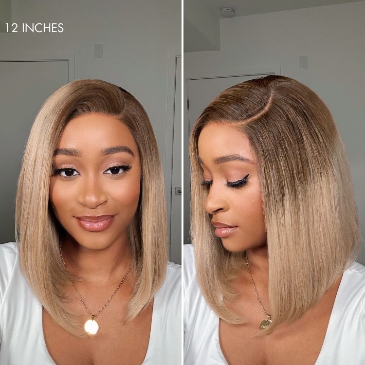 Luvme All-Day Comfort™ Wig Ash Blonde Blunt Cut Bob Glueless Minimalist HD Lace Short Bob Wig Pre-Cut Lace