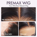 Exclusive Sale | PreMax Wigs | Super Natural Hairline Silky Straight Glueless 13x4 Frontal Lace Wig Human Hair Pre-Cut Lace