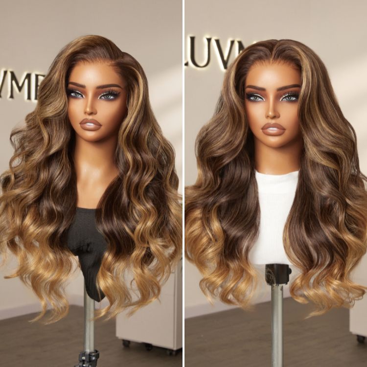 Get Free Wig | Luvme All-Day Comfort™ Wig 180% Density Sun-Kissed Blonde Ombre Highlight Loose Body Wave Glueless 7x6 Closure HD Lace Wig Pre-Cut Lace - US Only