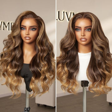 Get Free Wig | Luvme All-Day Comfort™ Wig 180% Density Sun-Kissed Blonde Ombre Highlight Loose Body Wave Glueless 7x6 Closure HD Lace Wig Pre-Cut Lace - US Only