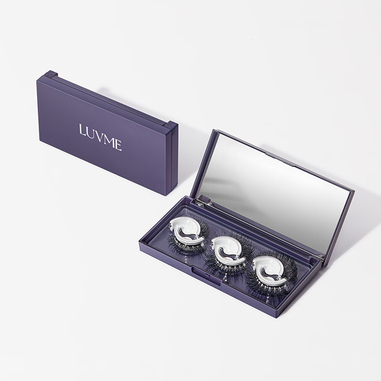 Luvme Self-Adhesive Eyelashes, No Glue Needed, 3-in-1 Multi-Style Pack