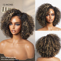 New Customers Only | Trendy Short Cut Curly Minimalist HD Lace Glueless Side Part Wig 100% Human Hair Pre-Cut Lace