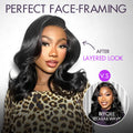 Shake Shape™ | Effortlessly Chic Layered Haircut Wavy Glueless HD Minimalist Lace Short Wig