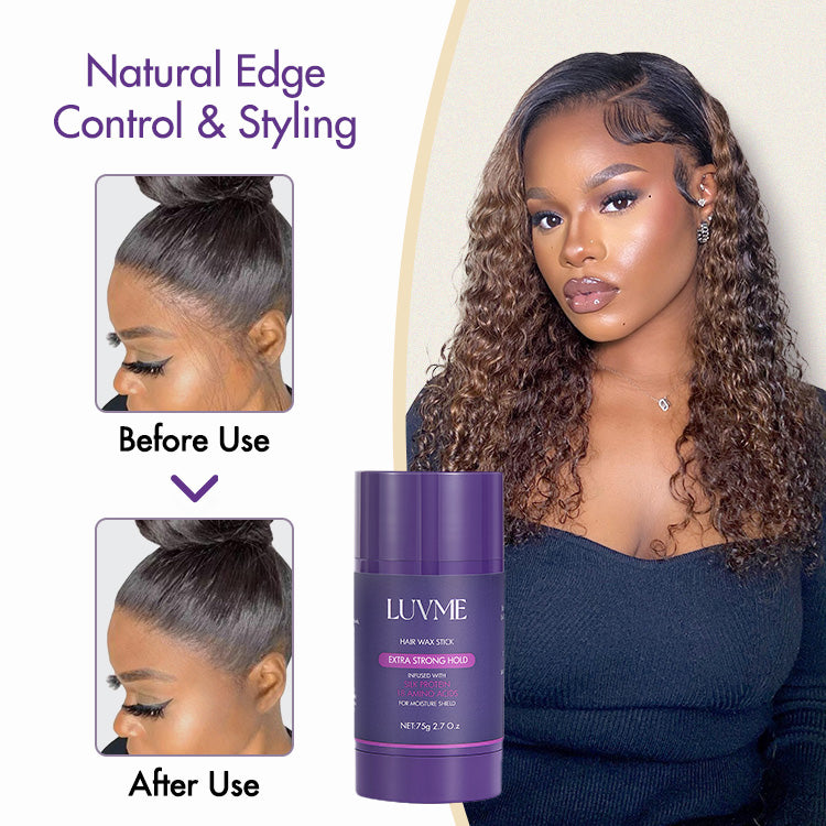 US Only | Hair Wax Stick 24 Hours Lasting for Flyaways, Edge Control, Baby Hair, Non-greasy Styling | LUVME HAIR™