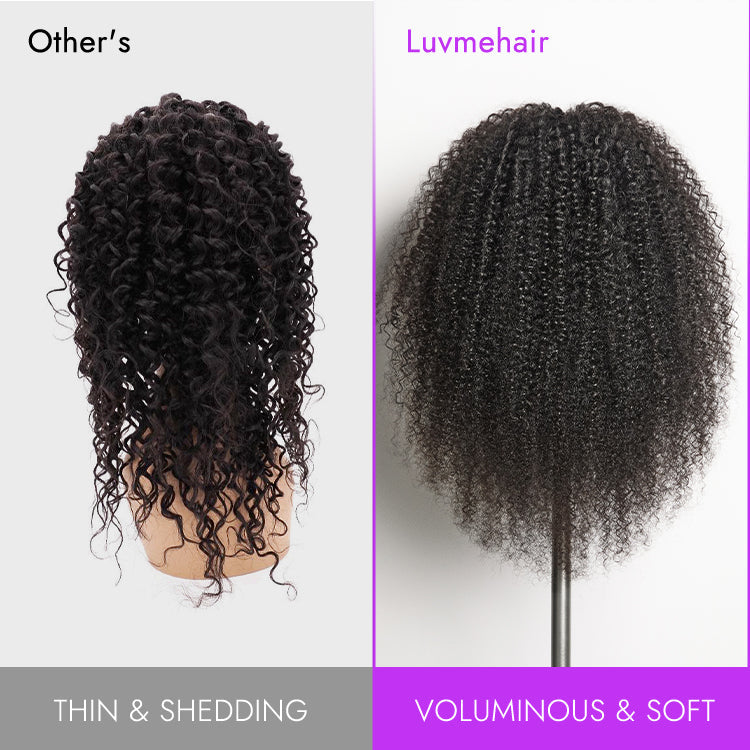 Tiktok Exclusive Deal | Luvme Too Easy Texture™ Wig 180% Density  Kinky Curly / Yaki Straight Glueless V Part Flexi-Fit Drawstring Wig