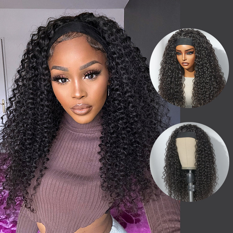 Special Deal | Luvme Too Easy Texture™ Wig Water Wave Glueless Headband Wig Flexi-Fit Drawstring (Get Free Trendy Headbands)