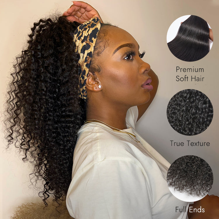 Special Deal | Luvme Too Easy Texture™ Wig Water Wave Glueless Headband Wig Flexi-Fit Drawstring (Get Free Trendy Headbands)
