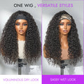 Special Deal | Luvme Too Easy Texture™ Wig Water Wave Glueless Headband Wig Flexi-Fit Drawstring (Get Free Trendy Headbands)