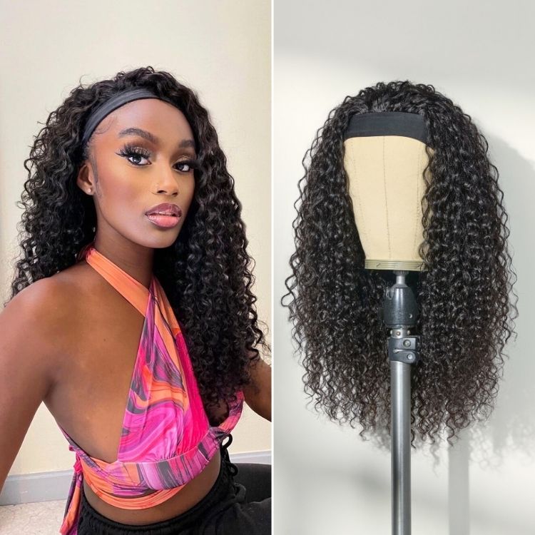Special Deal | Luvme Too Easy Texture™ Wig Water Wave Glueless Headband Wig Flexi-Fit Drawstring (Get Free Trendy Headbands)