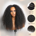 New Customers Only | Luvme Too Easy Texture™ 3-In-1 Half Wig Kinky Curly / Yaki Straight / Messy Burmese Curly Glueless Flexi-Fit Drawstring Wig
