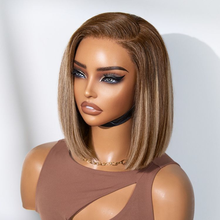 Luvme All-Day Comfort™ Wig Highlight Blunt Cut Bob Glueless Minimalist HD Lace Wig Pre-Cut Lace