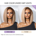 Luvme All-Day Comfort™ Wig Ash Blonde Blunt Cut Bob Glueless Minimalist HD Lace Short Bob Wig Pre-Cut Lace