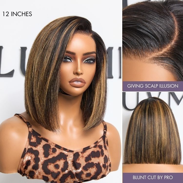 Weekly Special | Luvme All-Day Comfort™ Wig Blunt Cut Bob Glueless Minimalist HD Lace Short Human Hair Wig Pre-Cut Lace